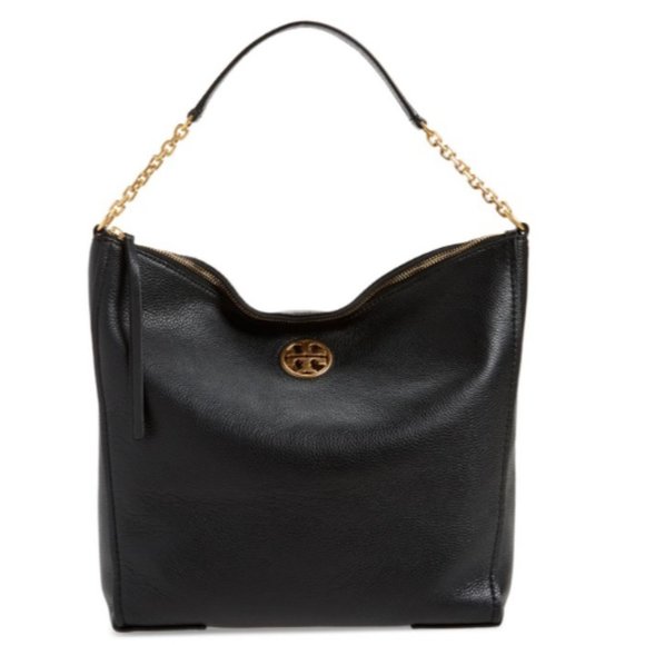Tory Burch Handbags - Tory Burch Carson Top Handle Leather Hobo Bag